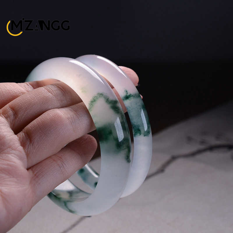 Natural Green Jadeite Bangle J - Women'S Fashion Jewellery recension och pris