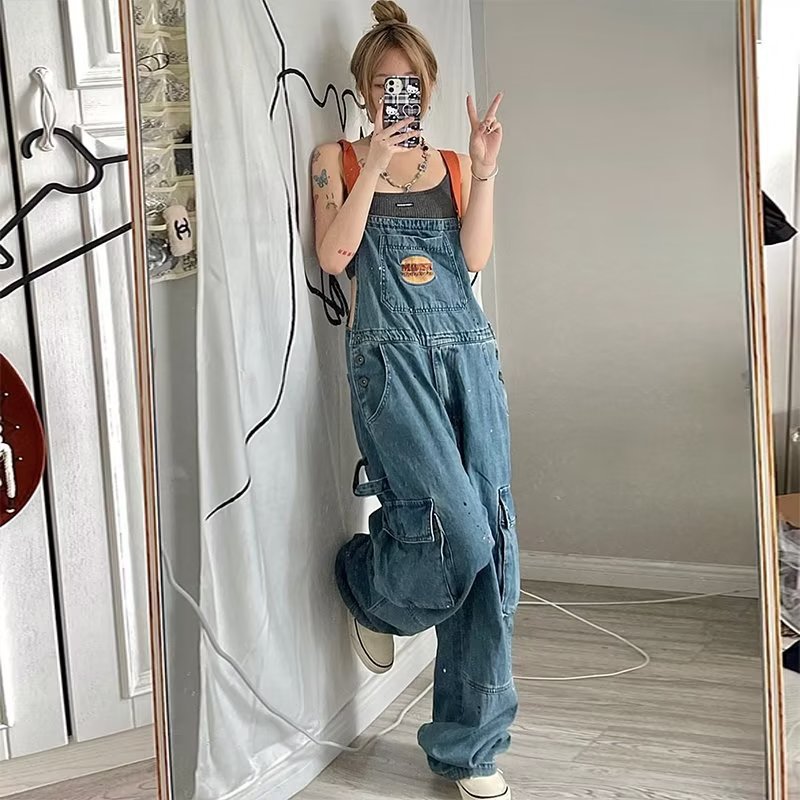 Retro Denim Loose Women Slim S - Women'S Fashion Trousers recension och pris