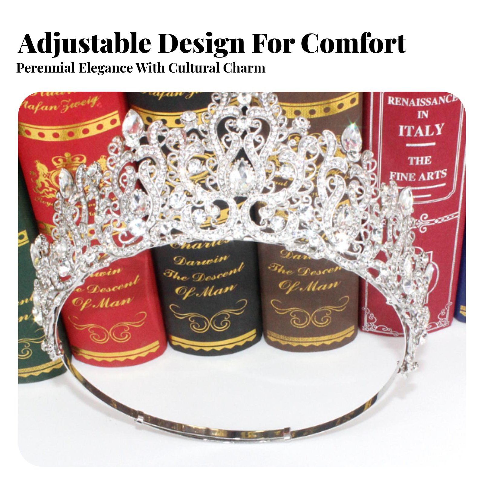 Crystal Pageant Crown Encruste - Women Queen Fashion recension och pris