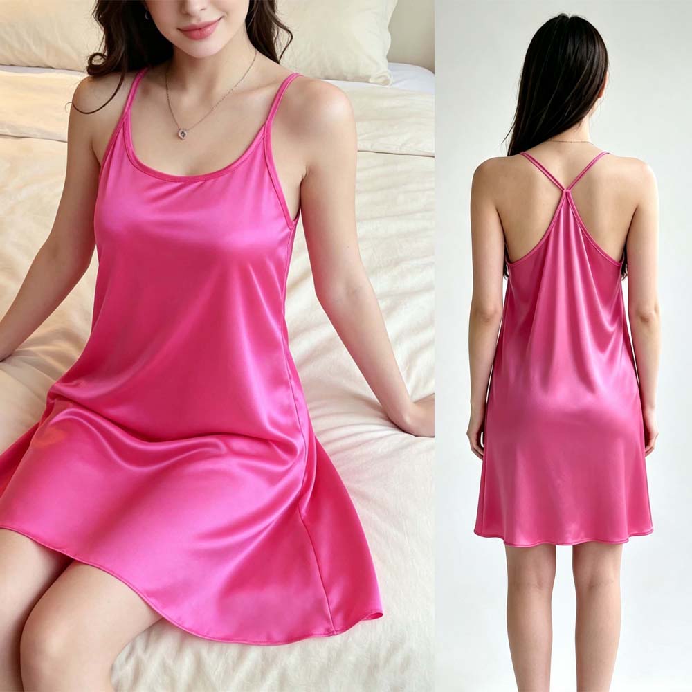 Pink Sexy Women's Home Dress S - Spaghetti Strap Dress recension och pris