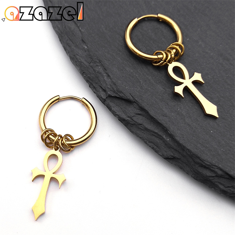 Egypt Ankh Cross Hoop Drop Dan - Women Fashion Egypt recension och pris